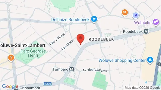 Apartments for rent i Brussels Sint-Lambrechts-Woluwe - kort over placeringen