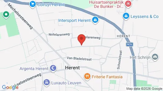 Apartments for rent i Herent - kort over placeringen