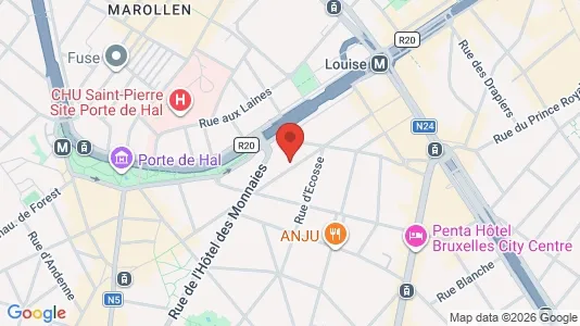 Apartments for rent i Brussels Sint-Gillis - kort over placeringen