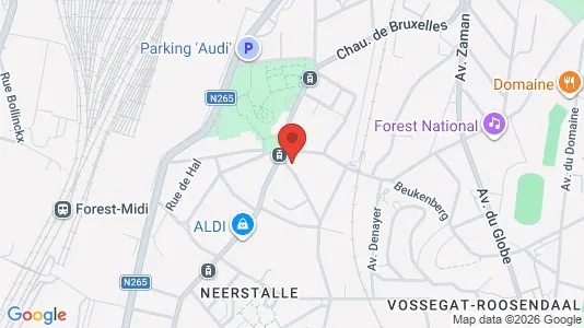 Apartments for rent i Brussels Vorst - kort over placeringen
