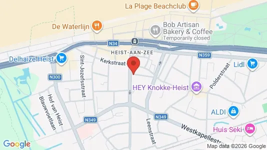 Apartments for rent i Knokke-Heist - kort over placeringen