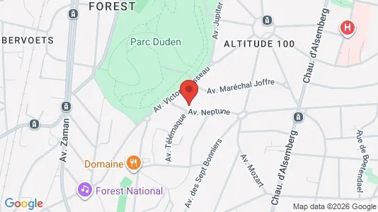 Apartments for rent i Brussels Vorst - kort over placeringen