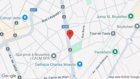 Apartments for rent i Brussels Jette - kort over placeringen