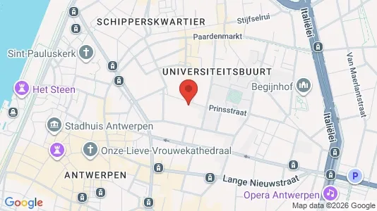 Apartments for rent i Stad Antwerp - kort over placeringen