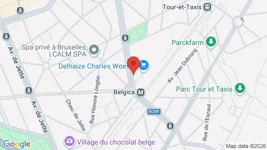 Apartments for rent i Brussels Jette - kort over placeringen