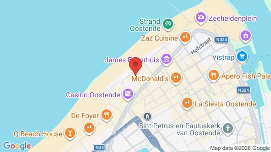 Apartments for rent i Oostende - kort over placeringen
