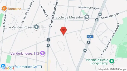 Apartments for rent i Brussels Ukkel - kort over placeringen
