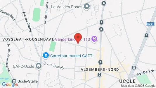 Apartments for rent i Brussels Ukkel - kort over placeringen