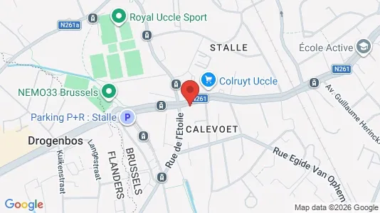 Apartments for rent i Brussels Ukkel - kort over placeringen
