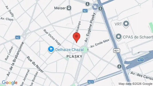 Apartments for rent i Brussels Schaarbeek - kort over placeringen