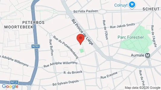 Apartments for rent i Brussels Anderlecht - kort over placeringen