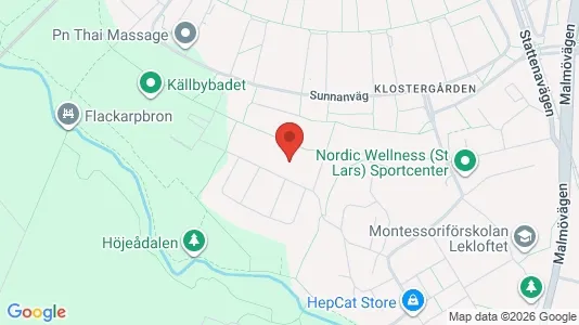Apartments for rent i Lund - kort over placeringen