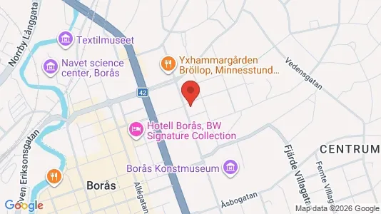Apartments for rent i Borås - kort over placeringen