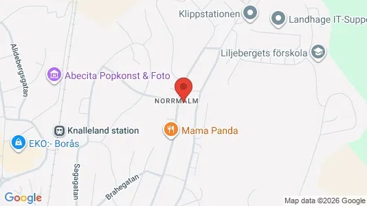 Apartments for rent i Borås - kort over placeringen