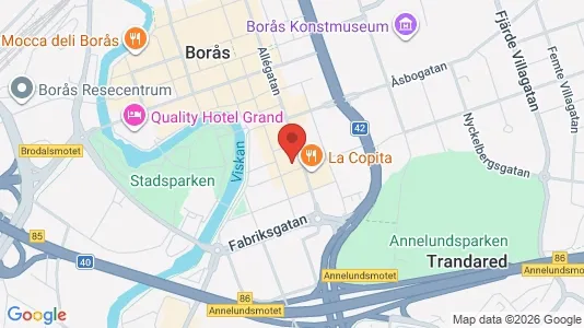Apartments for rent i Borås - kort over placeringen
