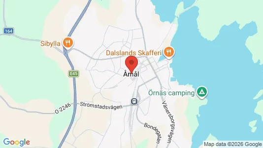 Apartments for rent i Åmål - kort over placeringen