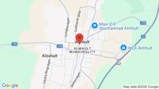 Apartments for rent i Älmhult - kort over placeringen