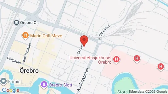 Apartments for rent i Örebro - kort over placeringen