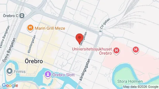 Apartments for rent i Örebro - kort over placeringen