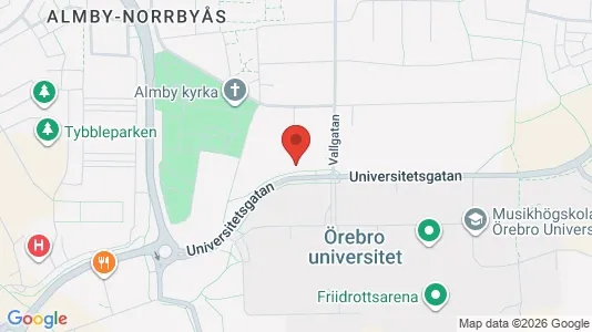 Rooms for rent i Örebro - kort over placeringen