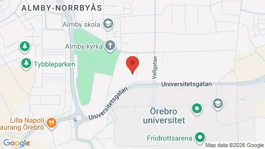 Apartments for rent i Örebro - kort over placeringen