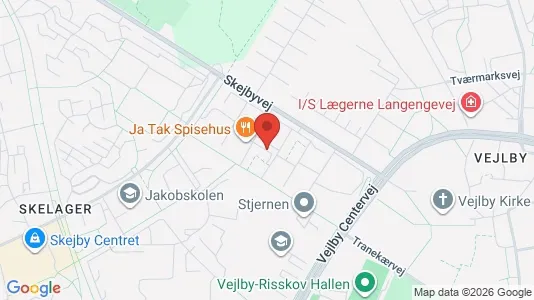Apartments for rent i Risskov - kort over placeringen