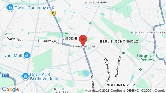 Apartments for rent i Berlin Reinickendorf - kort over placeringen