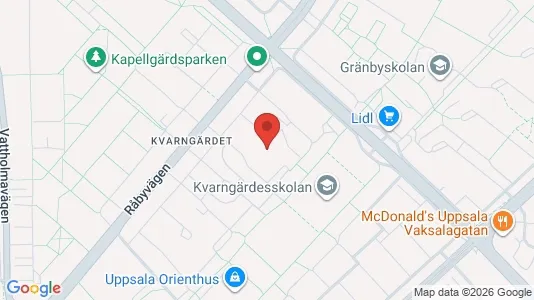 Apartments for rent i Uppsala - kort over placeringen