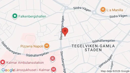 Apartments for rent i Kalmar - kort over placeringen