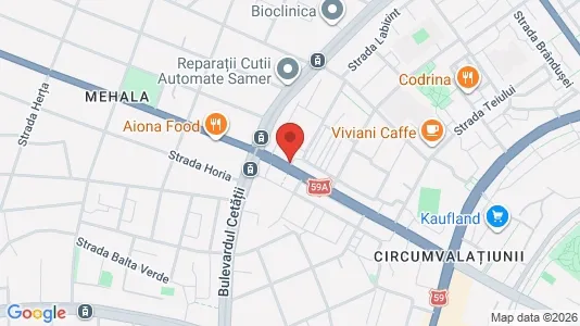 Apartments for rent i Timişoara - kort over placeringen