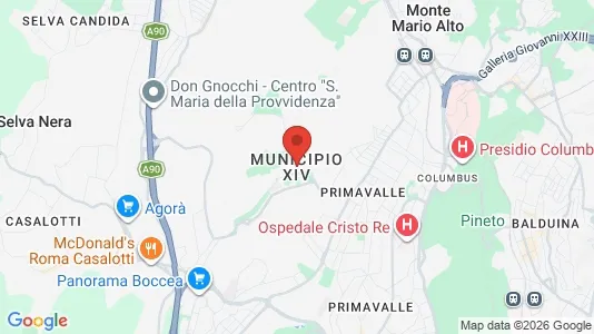 Apartments for rent i Roma Municipio XIV – Monte Mario - kort over placeringen