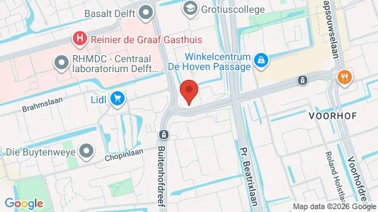 Apartments for rent i Delft - kort over placeringen