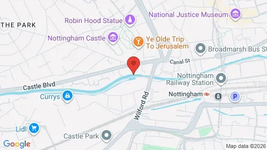 Apartments for rent i Nottingham - Nottinghamshire - kort over placeringen