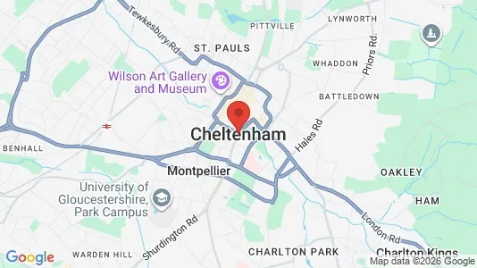 Apartments for rent i Cheltenham - Gloucestershire - kort over placeringen