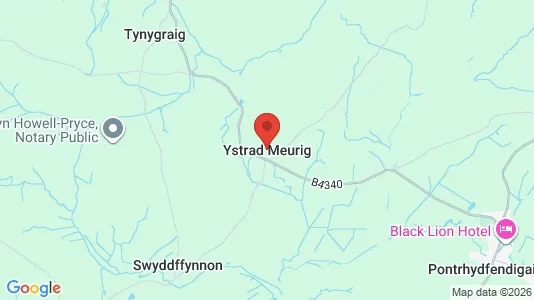 Apartments for rent i Tregaron/Ystrad Meurig - Dyfed - kort over placeringen