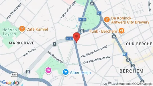 Apartments for rent i Stad Antwerp - kort over placeringen
