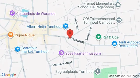 Apartments for rent i Turnhout - kort over placeringen