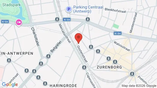 Apartments for rent i Stad Antwerp - kort over placeringen