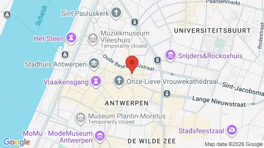 Apartments for rent i Stad Antwerp - kort over placeringen
