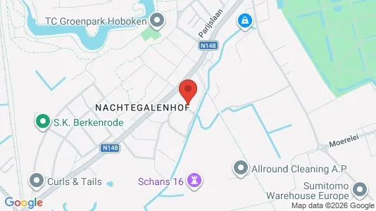 Apartments for rent i Antwerp Hoboken - kort over placeringen
