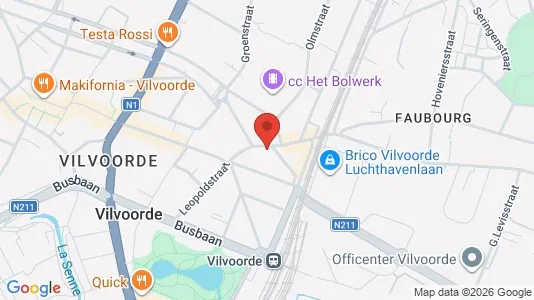 Apartments for rent i Vilvoorde - kort over placeringen