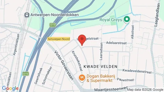 Apartments for rent i Antwerp Merksem - kort over placeringen