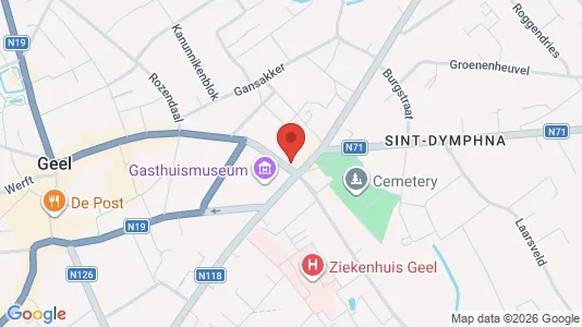 Apartments for rent i Geel - kort over placeringen