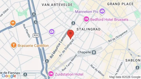 Apartments for rent i Stad Brussel - kort over placeringen
