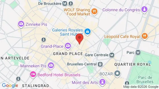 Apartments for rent i Stad Brussel - kort over placeringen