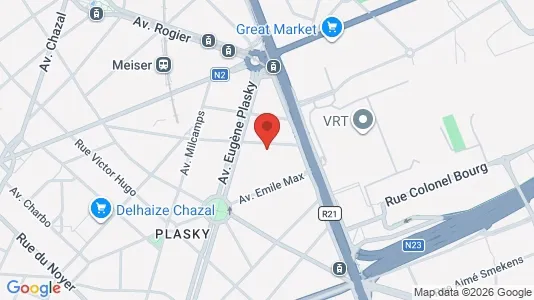 Apartments for rent i Brussels Schaarbeek - kort over placeringen