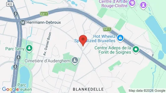 Apartments for rent i Brussels Oudergem - kort over placeringen