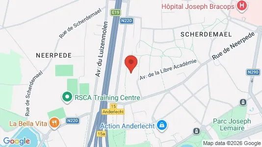 Apartments for rent i Brussels Anderlecht - kort over placeringen