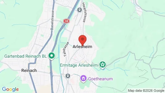 Houses for rent i Arlesheim - kort over placeringen