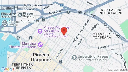 Apartments for rent i Piraeus - kort over placeringen